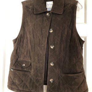 Beautiful Faconnable designer vest with back button detail, like new!!